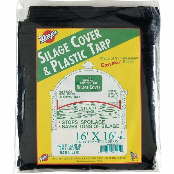 Warp Brothers 16 Ft. X 16 Ft. Coverall Polyethylene 3 Mil. Silage Cover SSC-16